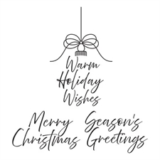 Spellbinders BetterPress Plate & Stencil - Tied with Cheer (bundle)